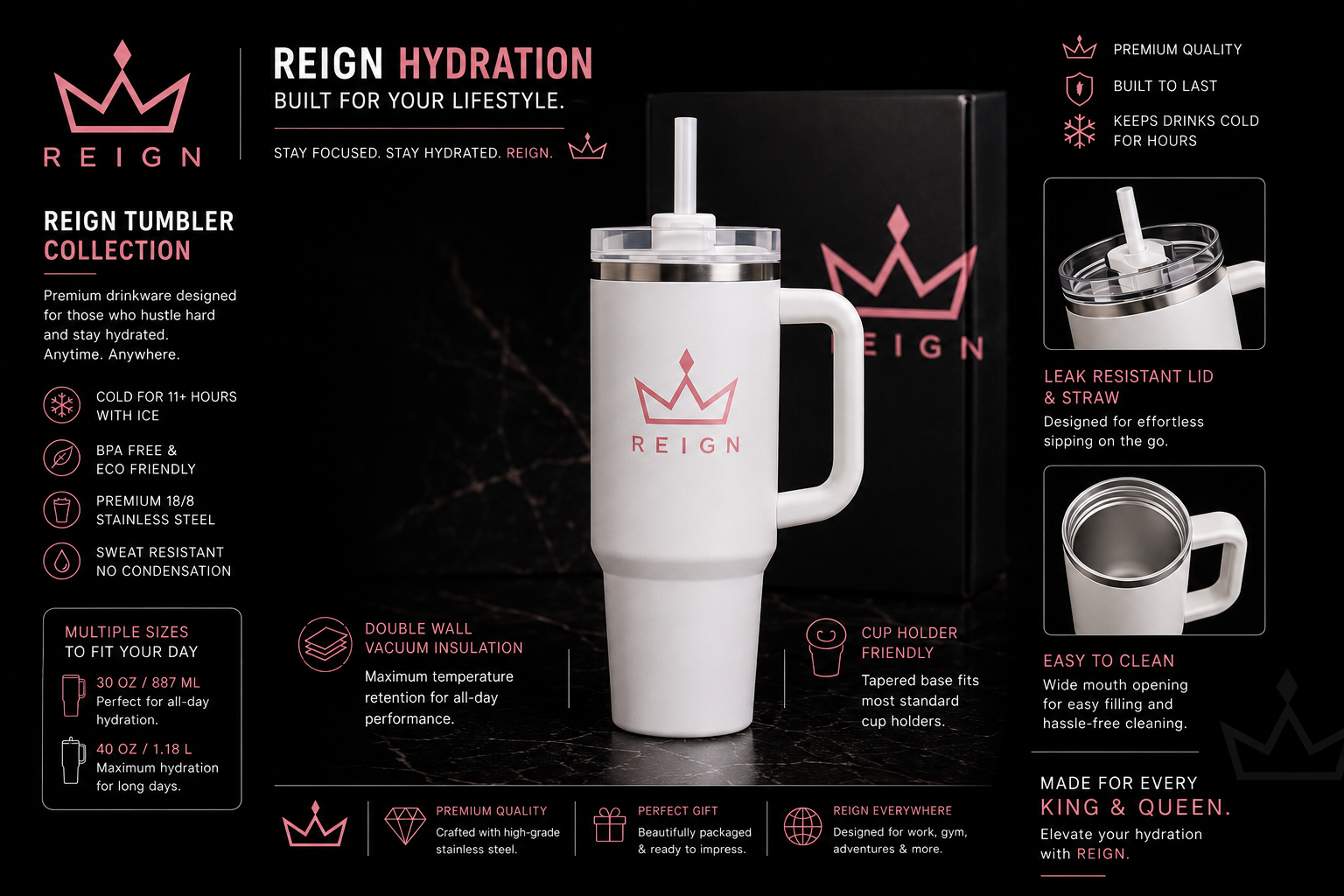 Reign tumbler