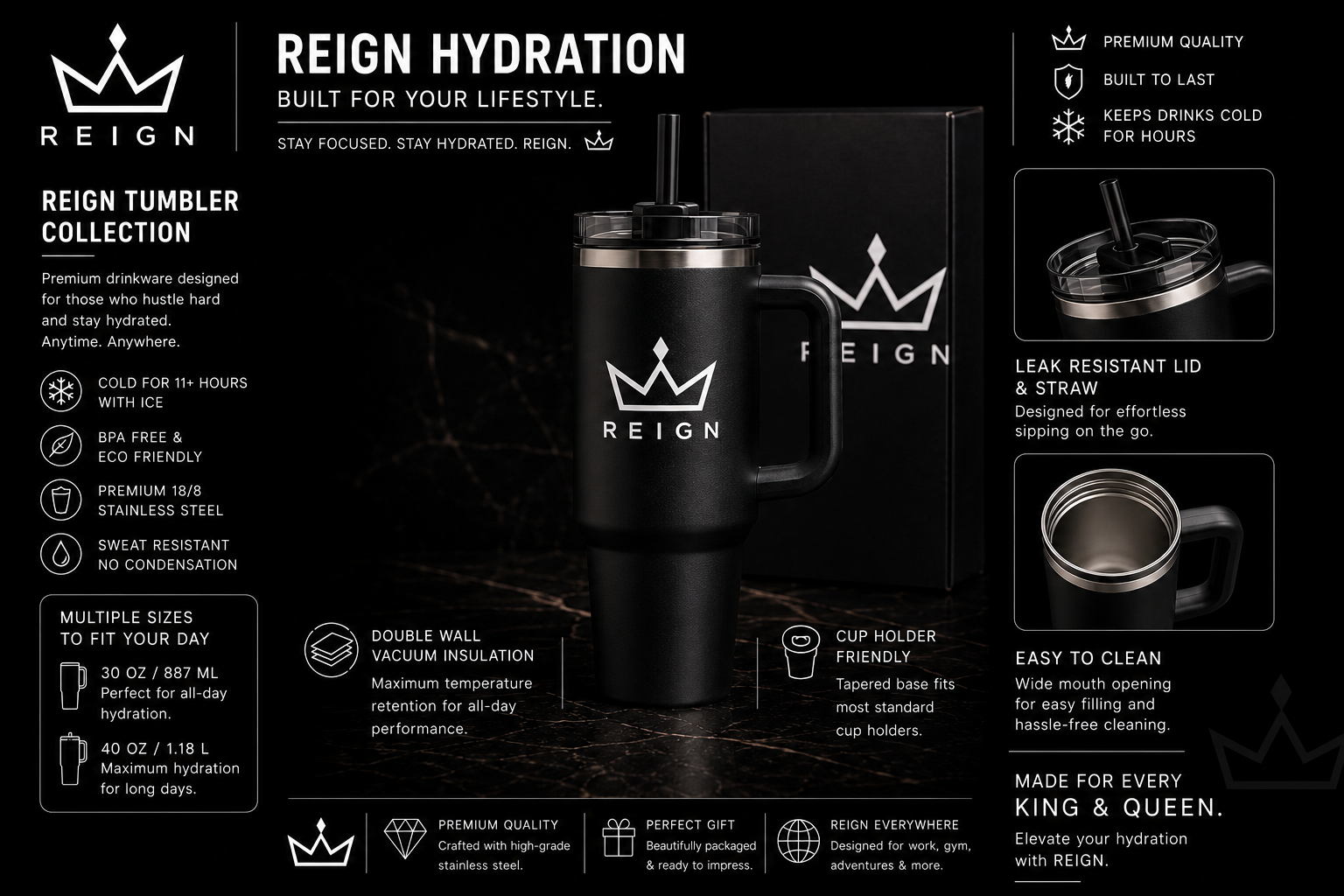 Reign tumbler